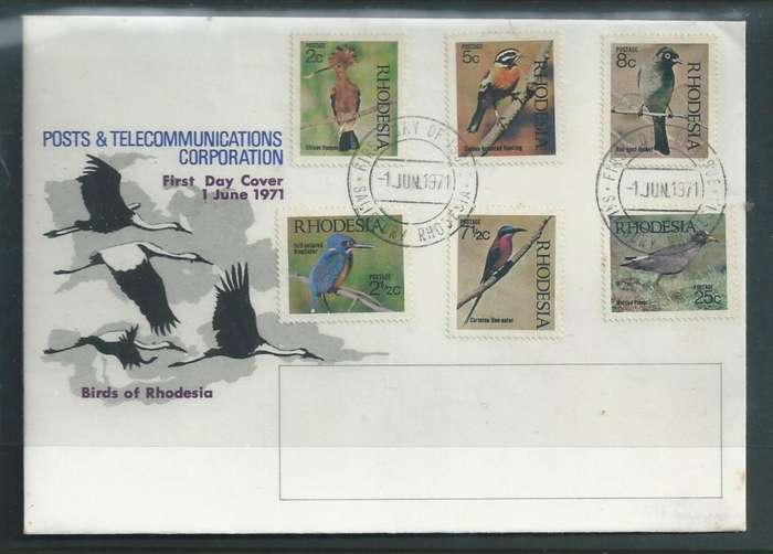 Rhodesia, Birds, First Day Cover, SALISBURY 1 JUN 71, c.d.s.,