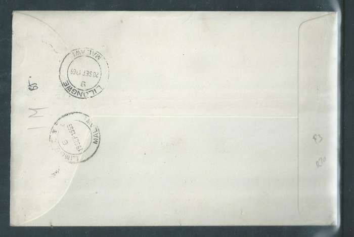 Rhodesia, 1969, Bridges of Rhodesia, First Day Cover, BULAWAYO 18 SEP 69 , c.d.s. >LILONGWE, LIMBE t