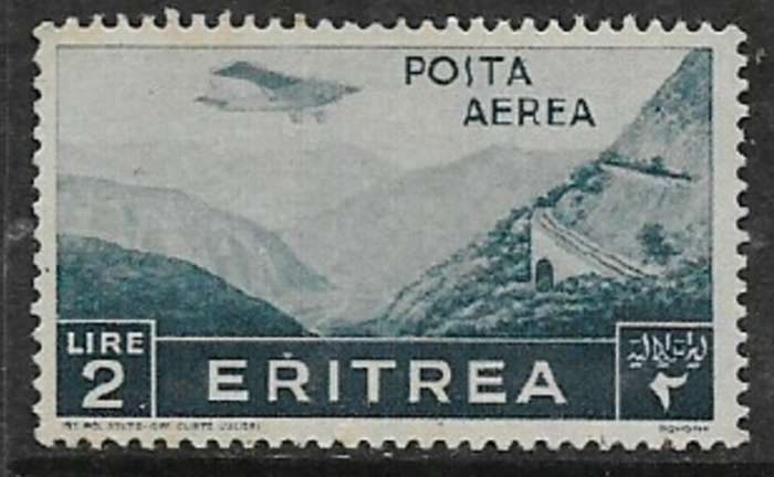 Eritrea, 1936, 2 Lire, air mail, MH *