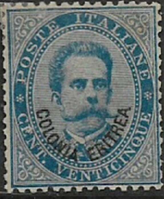 Eritrea, 1893, 25 cents blue, MH *, gum tone