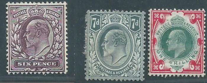 Great Britain, EVIIR, 6d, 7d, 1/ MH *