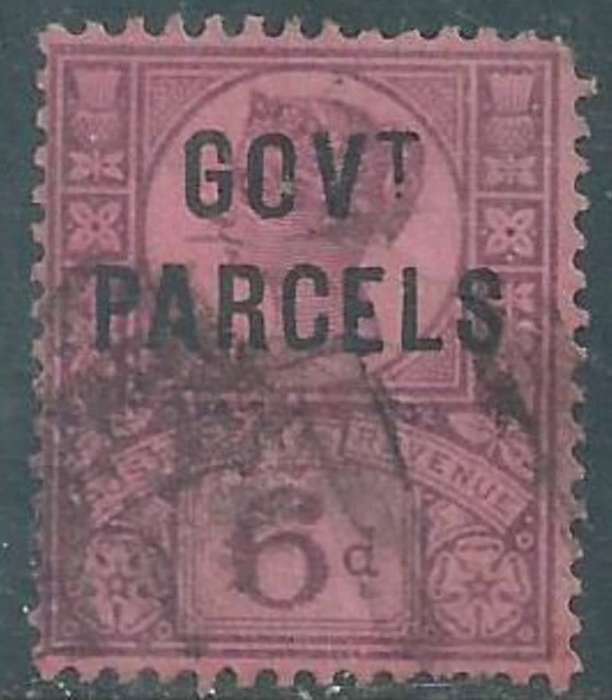 Great Britain, VRI, 1887, GOVT PARCELS opt on 6d used