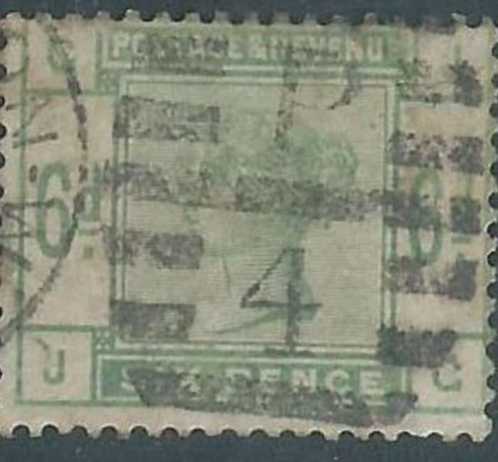 Great Britain, VRI, 1883, 6d green, used