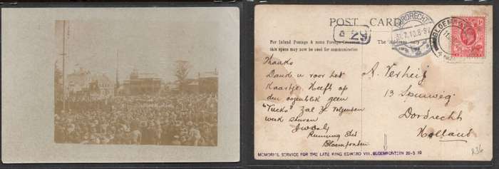 O.R.C.  Memorial Service forEVIIR, BLOEMFONTEIN 11 JY 10 .> DORDRECHT Holland