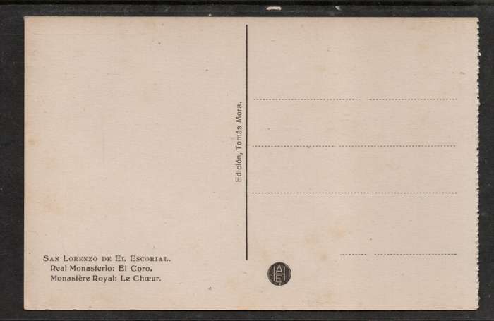 San Lorenzo, Monestere Royal, Le Choeur, unused