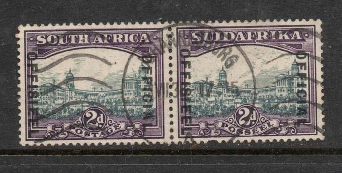South Africa, 1930, 2d OFFICIAL / OFFICEEL, used JOHANNESBURG c.d.s.