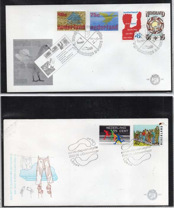 Netherlands, 1970s, 30 First Day Covers