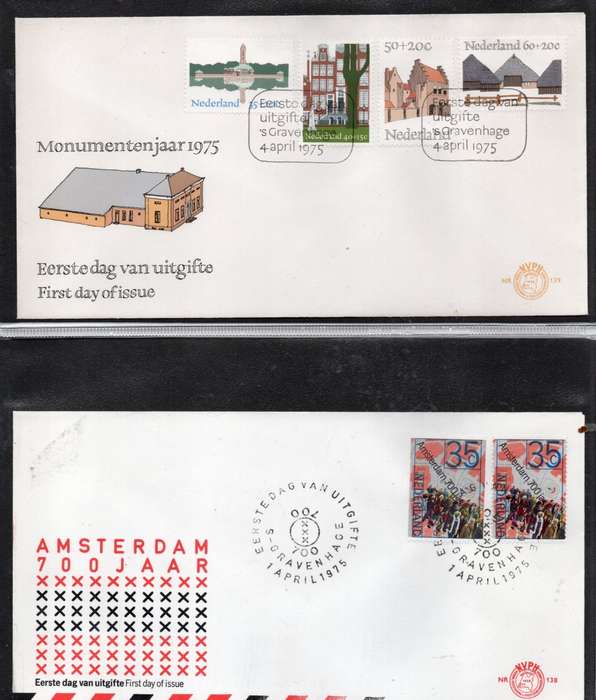 Netherlands, 1970s, 30 First Day Covers