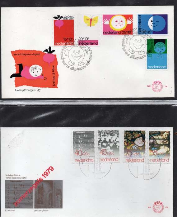 Netherlands, 1970s, 7 First Day Covers