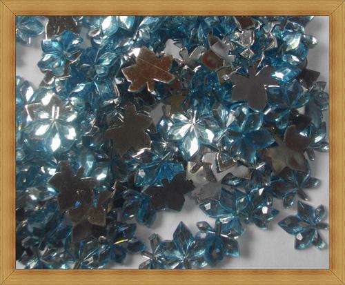 Light Blue Maple Leaf Rhinestones-Pack of 10