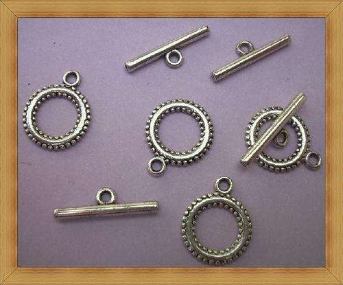 NickleToggle Clasp( 15mm)-Pack of 4