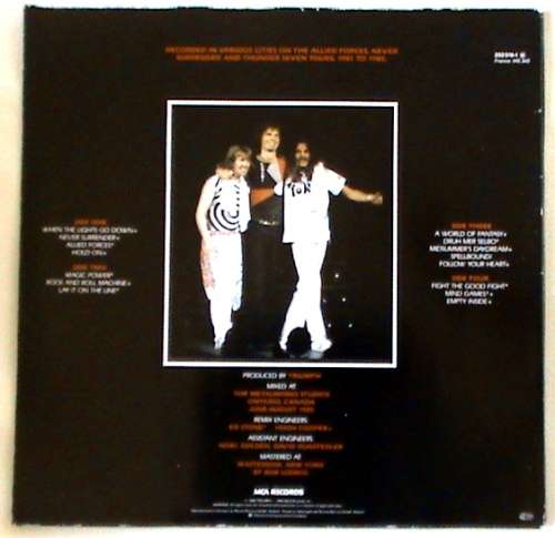 Triumph import collection 3 lps - Progressions Of Power (1980), Allied Forces (1981), Stages (1985)
