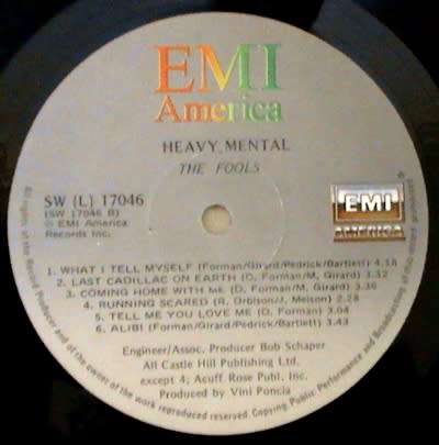 The Fools - Heavy Mental lp vinyl - import (NM-)