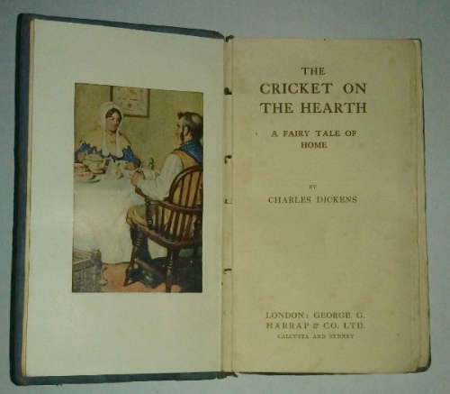 1926 Pocket Edition `The Cricket On The Hearth` by Charles Dickens - A Fairy Tale of Home