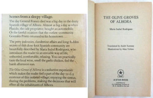 The Blue Frogs, The Olive Groves of Alhora, Eve of Saint Venus, Barrington, Rich and the Righteous