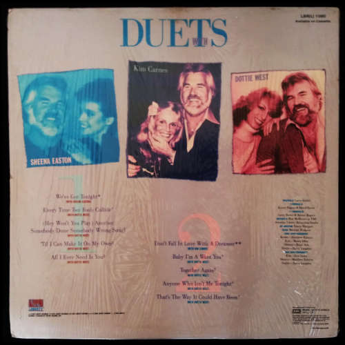 Kenny Rogers with Kim Carnes, Sheena Easton and Dottie West - Duets - vinyl lp (G-/VG)