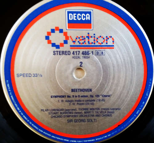 Ludwig van Beethoven 3 vinyl lps - Symphony 3, 6 and 9 - Moonlight Sonata, Pastoral and Choral