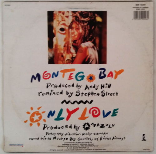 Amazulu - Montego Bay - 45rpm 12` Maxi vinyl (VG+/VG)
