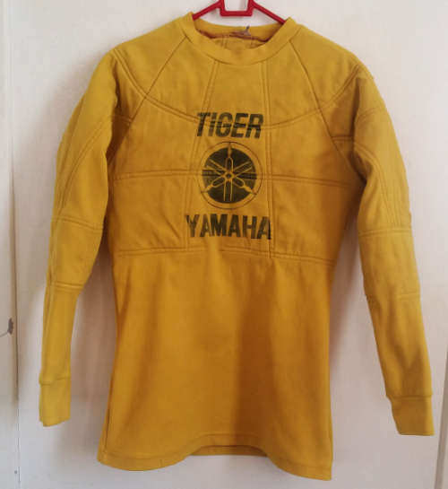 Tiger Yamaha Motocross (Enduro) padded protective yellow jersey circa 1970`s