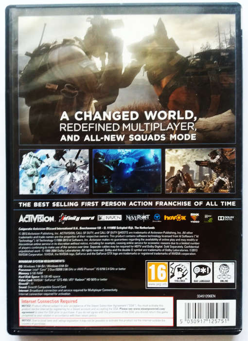 Call of Duty -  Ghosts - pc dvd