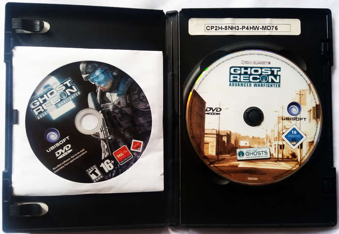 Ghost recon dvanced warfighter 1 & 2 - pc dvds