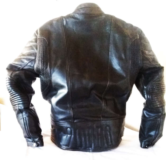 ECHT LEDER genuine real leather vintage ventilated medium bikers jacket