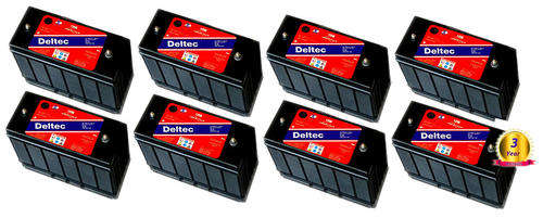 12v 100 A/H Deltec (Betta) LEAD CRYSTAL BATTERY x 8 units