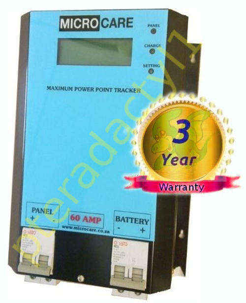 MICROCARE 60amp SOLAR LCD MPPT REGULATOR AUTO (12-48v)