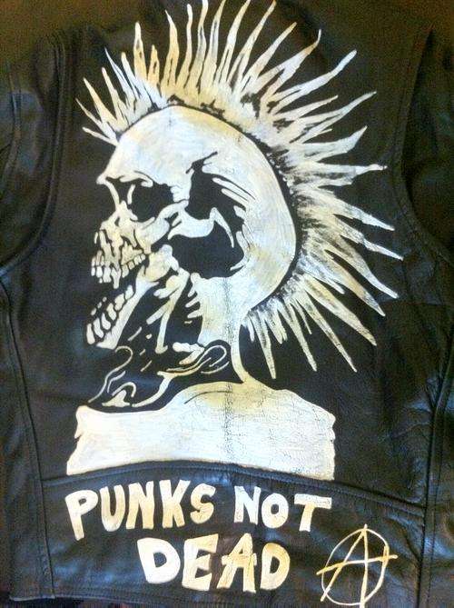 Punk Leather Jacket M