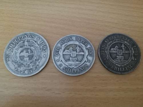 LOT OF 7 x ZAR SILVER COINS VARIOUS DATES