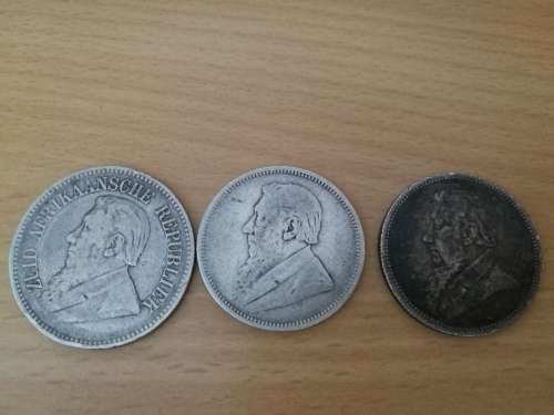 LOT OF 7 x ZAR SILVER COINS VARIOUS DATES