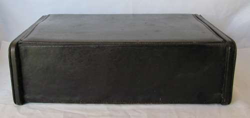 Vintage 1960`s Large Genuine Leather Jewelry Box