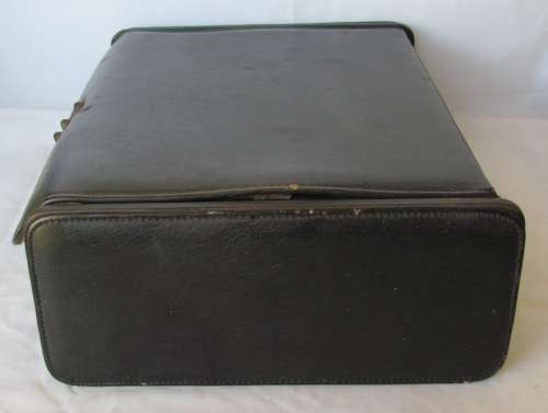 Vintage 1960`s Large Genuine Leather Jewelry Box