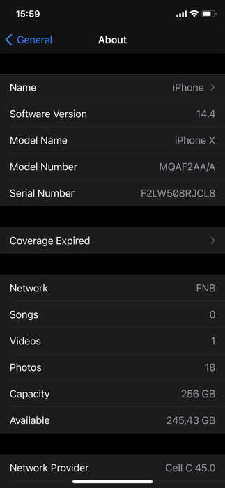 *** IPHONE X | SPACE GREY | MQAF2AA/A | **