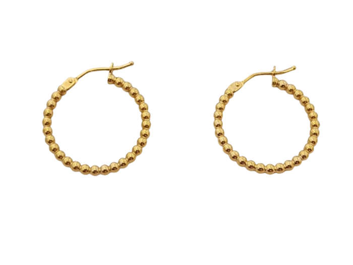 9CT GOLD HOOP EARRING