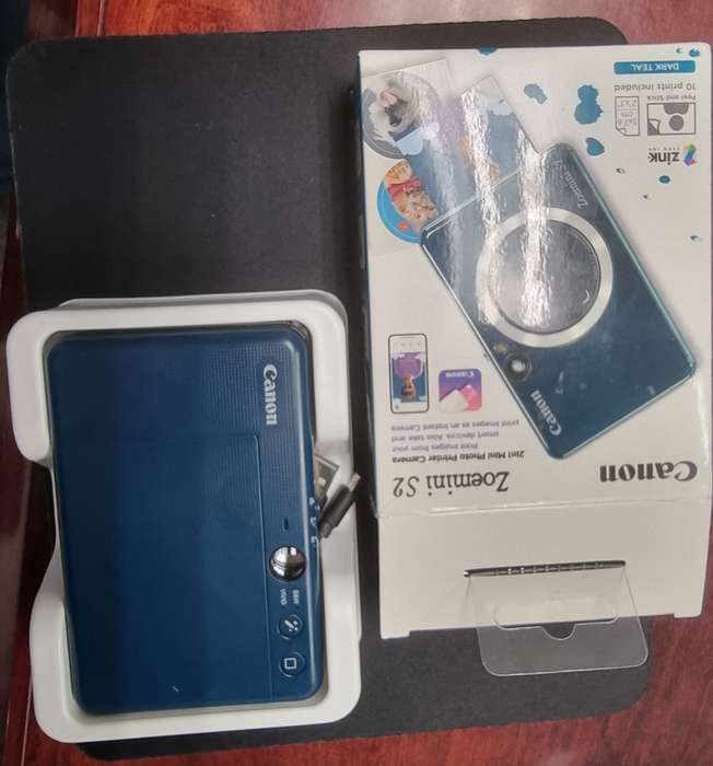 Canon Zoemini S2 2-in-1 Mini Photo Printer Camera-Dark Teal in Colour