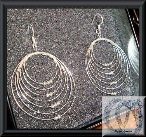 ***Irresistible and breathtaking HUGE 925-STERLING SILVER DROP EARRINGS, A MUST HAVE ITEM!!