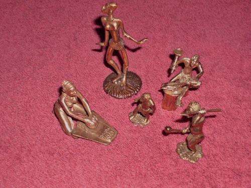Copper African Figurines