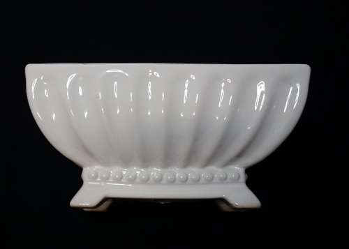 OBLONG WHITE VASE