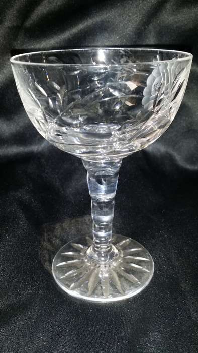 Crystal Cut Glass Sweet Bowl 14 x 9 cm