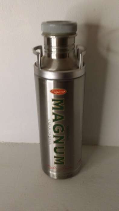 Original Magnum Cream Liqueur Tin Bottle empty 26cm