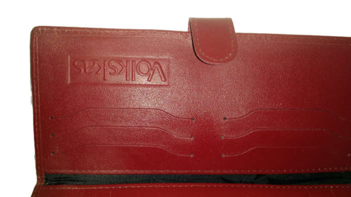 Vintage Genuine Leather Volkskas Cheque And Card Holder