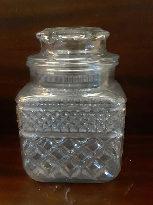 Glass Lidded Jar 16 x 11 cm