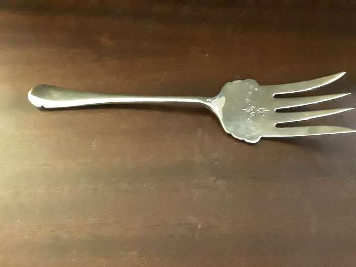 A&D S with hourglass  hallmark Serving Fork
