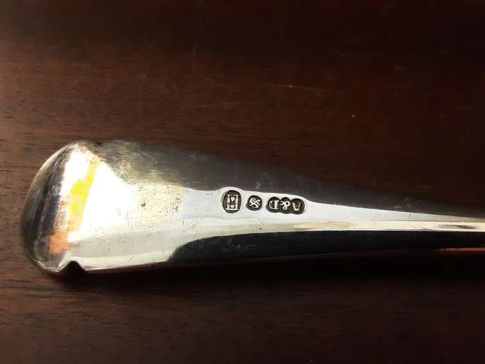 A&D S with hourglass  hallmark Serving Fork