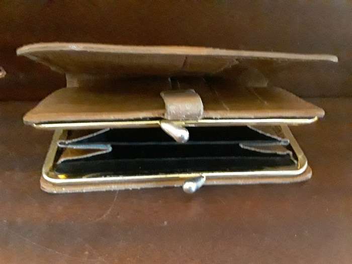 Vintage Genuine Leather Purse  13cm x 8cm