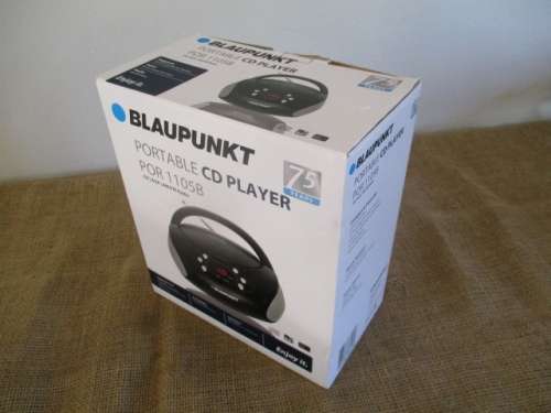 Brand New Blaupunkt Portable CD Player POR 1105B    CD/AUX/AM/FM Radio       MIB