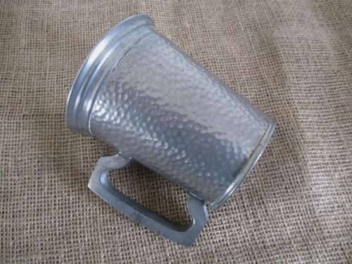 A Beautiful Vintage Hammered Pewter Tankard  11       Excalibur    SA Union Pewter