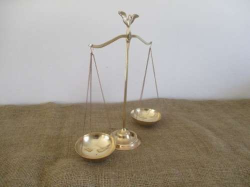Lovely Vintage Brass Balance Scale