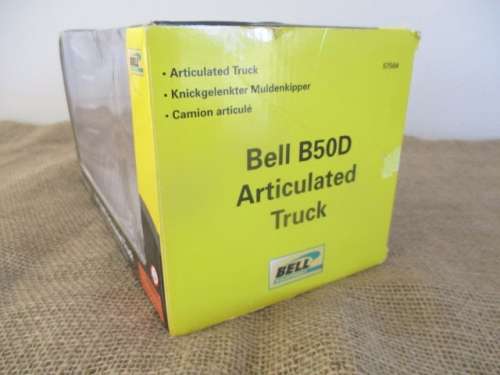 Highly Collectable 1:50 Scale Norscot Die Cast Bell B50D Articulated Truck & Bell Paperweight  MIB
